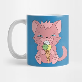 Cat with ice cream Mug